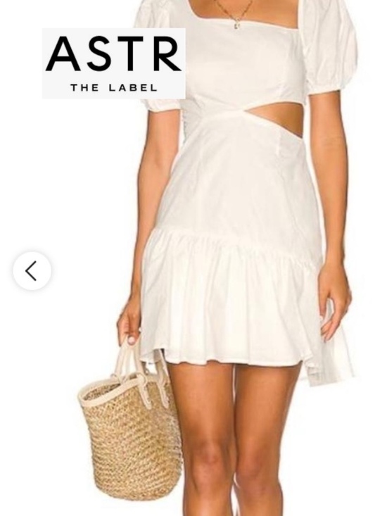 Astr Dresses & Skirts - ASTR white mayfair cutout dress, S,